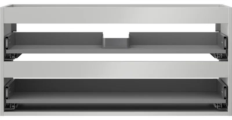 Mexen Box-A, závesná skrinka 100 cm, 2 zásuvky, sivá matná, 91AX0-1000-470-2-62