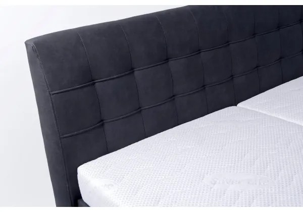 Čalúnená posteľ s úložným priestorom bez matraca VIOLET 180x200 cm antracit