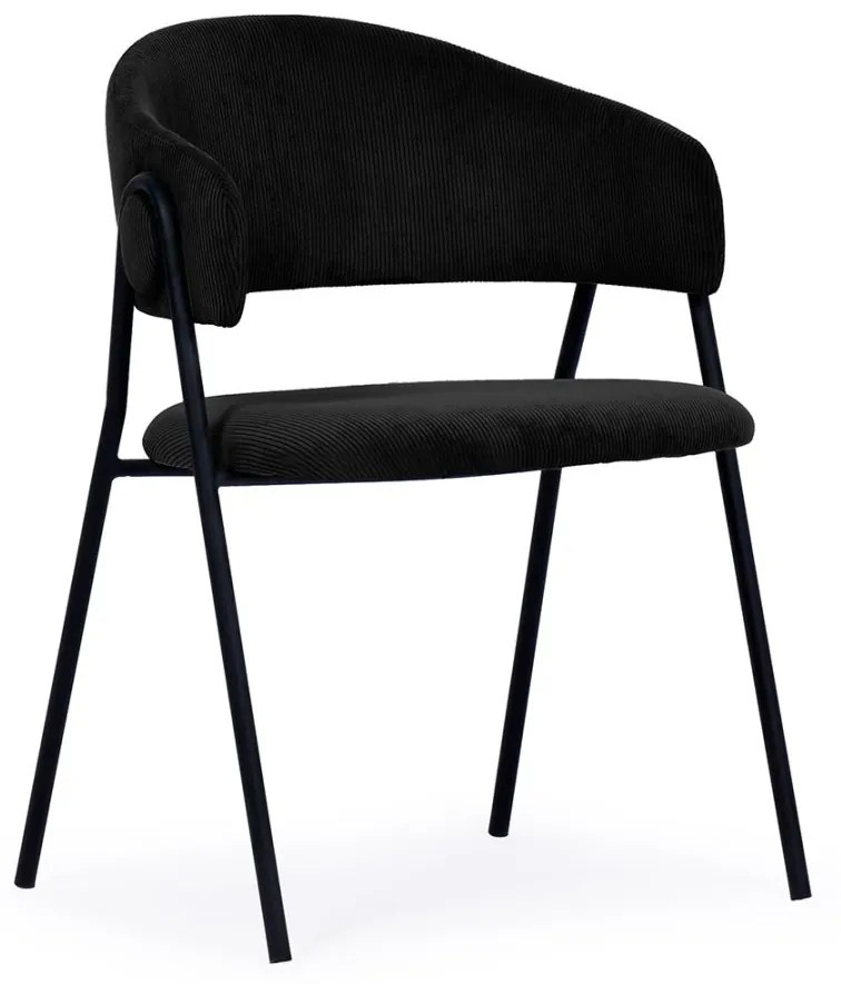 LINA ČALÚNENÁ STOLIČKA black