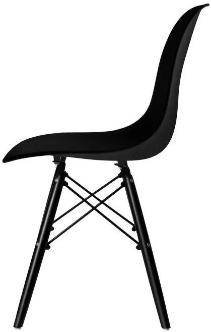 Jedálenská stolička MILANO čierna