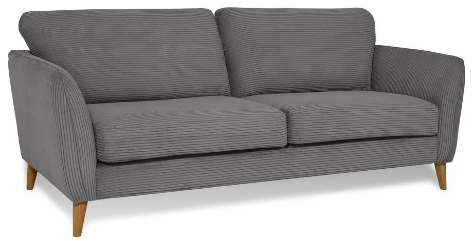 Tmavosivá menčestrová pohovka 206 cm Paris – Scandic