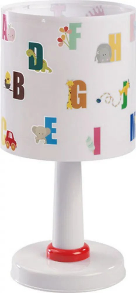 Dalber ABC 72271 stolná lampa pre deti  biely   1 x E14 max. 40W