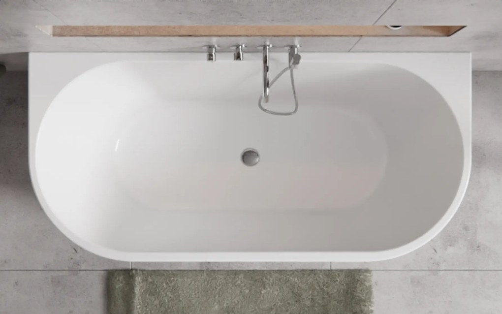 Besco Akrylátová voľne stojaca vaňa Vica NEW CC/BP 150x80 (160x80, 170x80), bez prepadu BESCO-Typ výpuste: Alcaplast Click-Clack s vrchným čistením, …