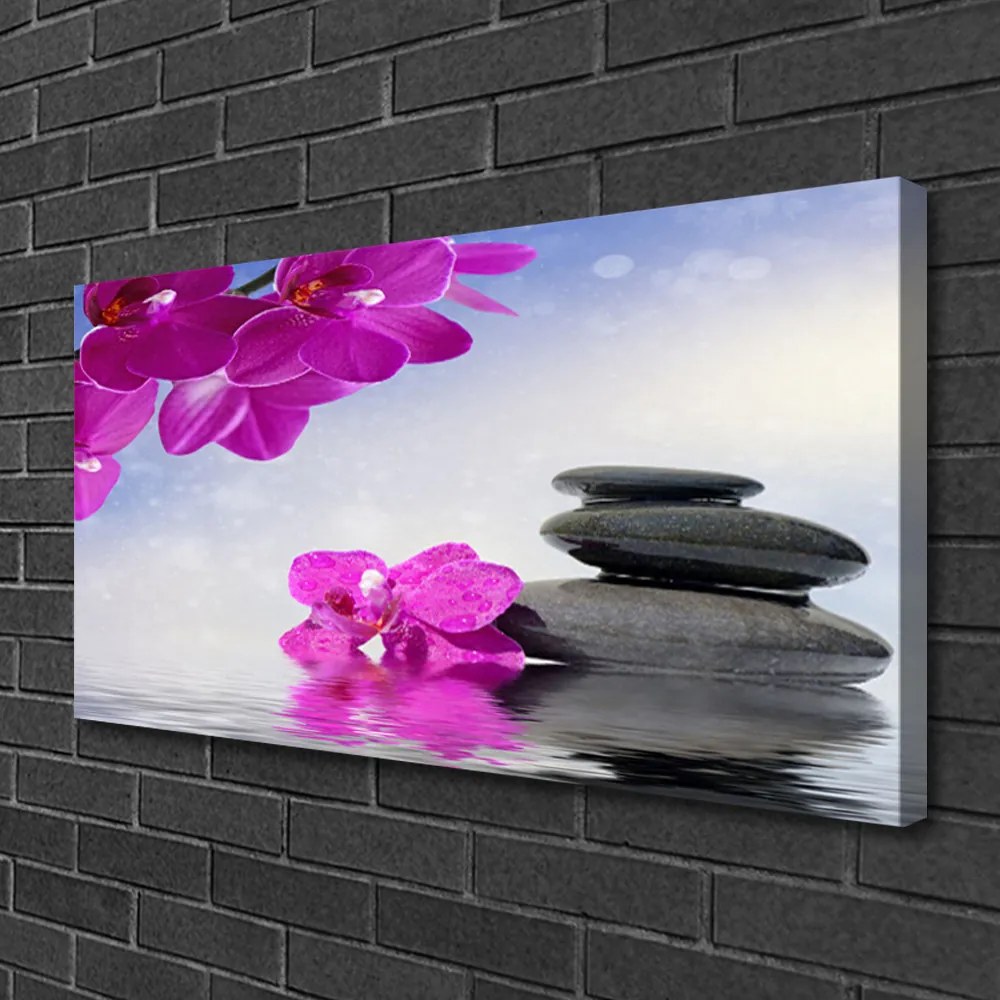 Obraz na plátne Kvety kamene rastlina 120x60 cm