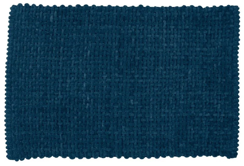 Tmavomodrá textilná kúpeľňová predložka 50x80 cm Covelo – Wenko