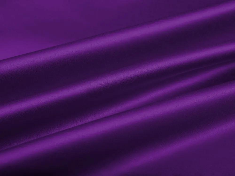 Biante Saténový behúň na stôl polyesterový Satén LUX-L044 Žiarivo fialový 35x120 cm