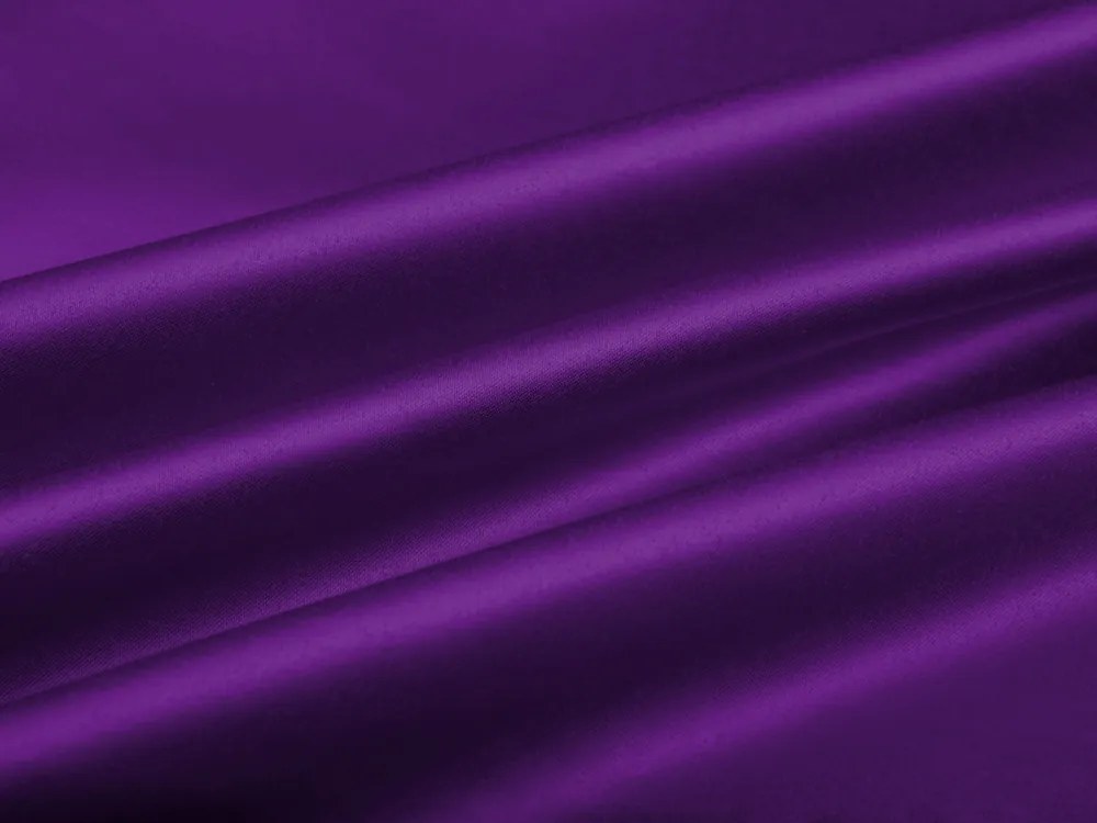 Biante Saténový behúň na stôl polyesterový Satén LUX-L044 Žiarivo fialový 45x160 cm