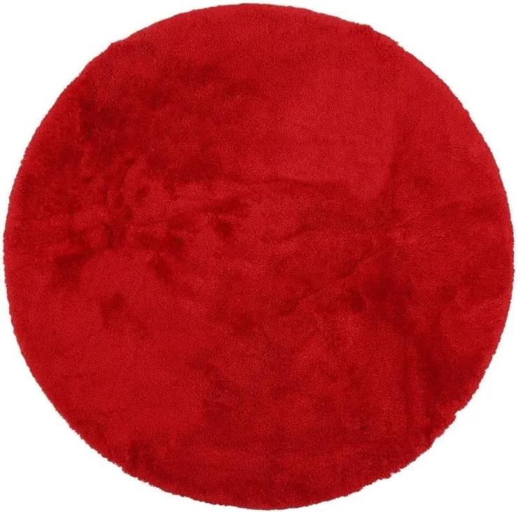 Červená predložka do kúpeľne Confetti Bathmats Miami, 100 cm