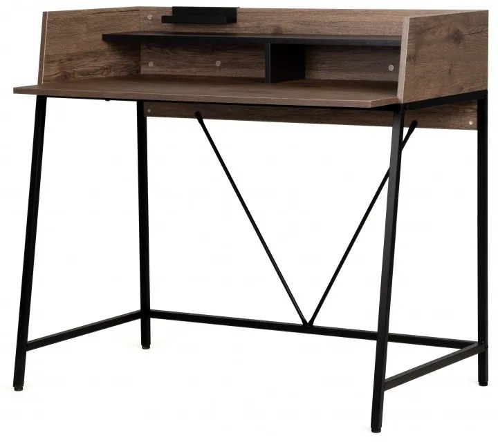 Hector Písací stôl Linato 103 cm orech/čierny