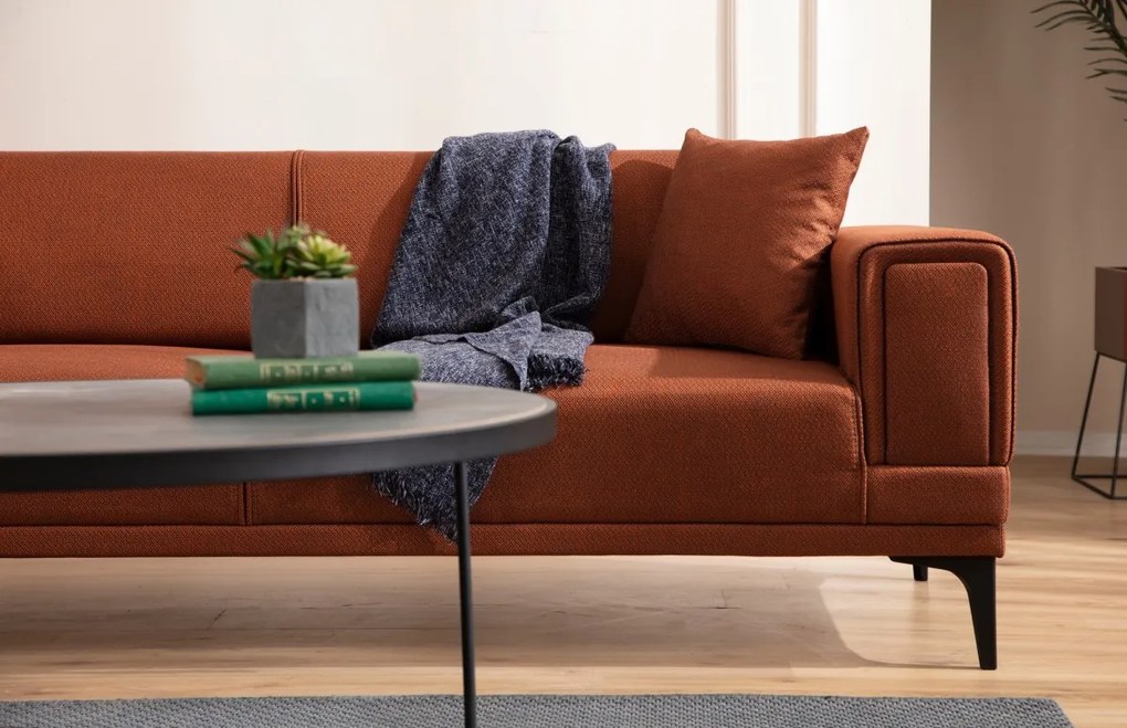 Dvojmiestna pohovka Horizon 170 cm tehlová
