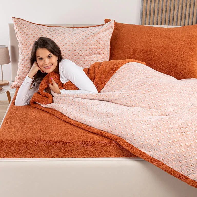 Baránková súprava POLKA karamelová 3 ks