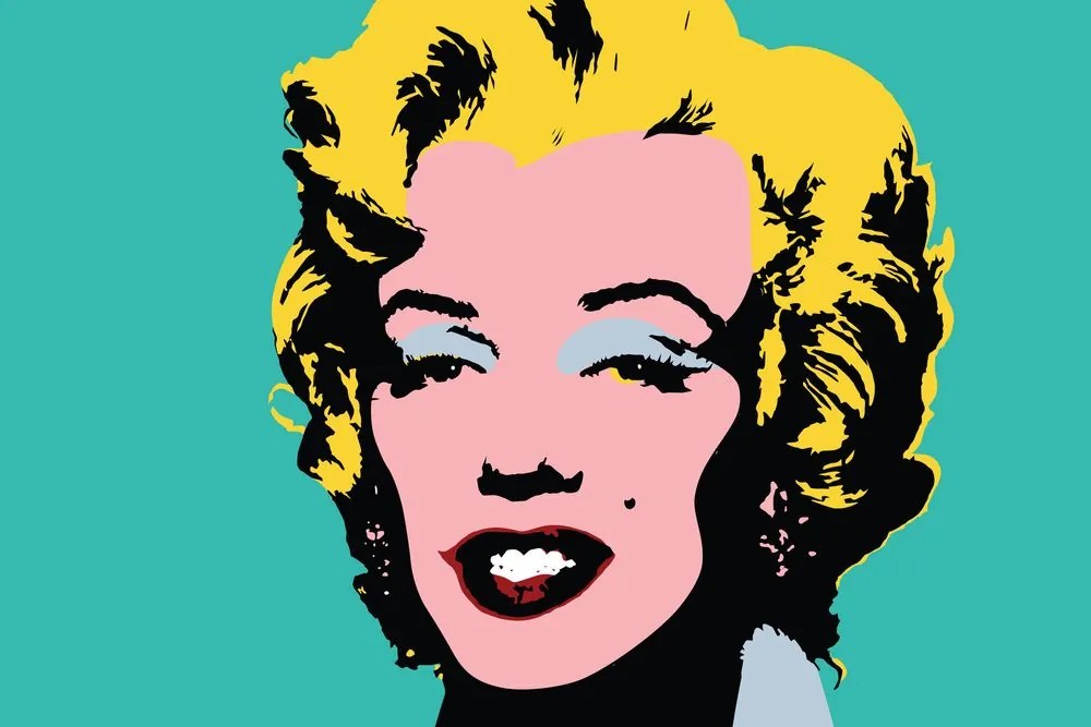 Obraz ikonická Marilyn Monroe v pop art dizajne