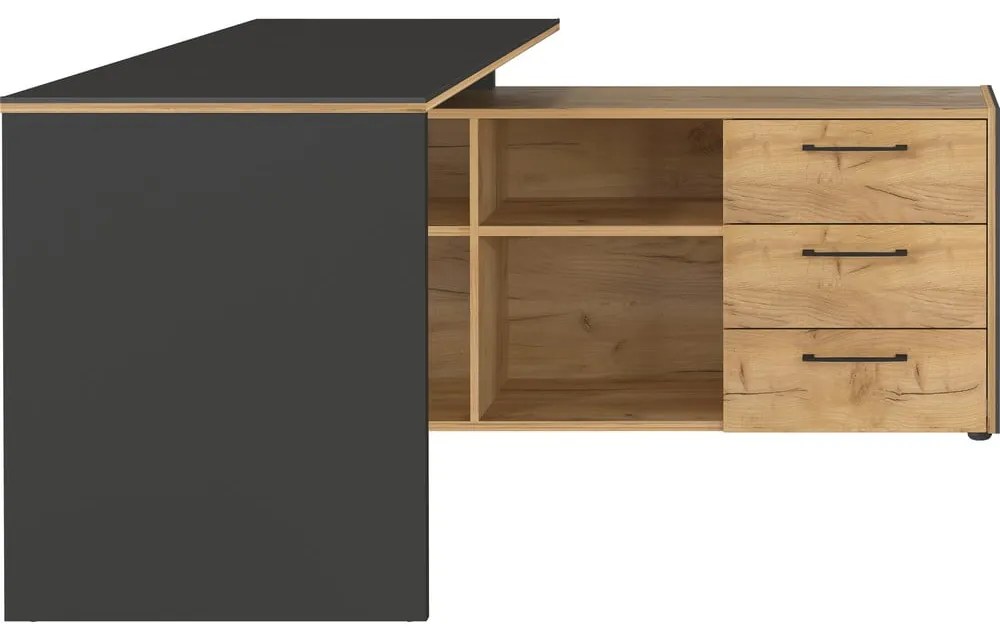 Rohový pracovný stôl 145x147 cm Podium – Germania