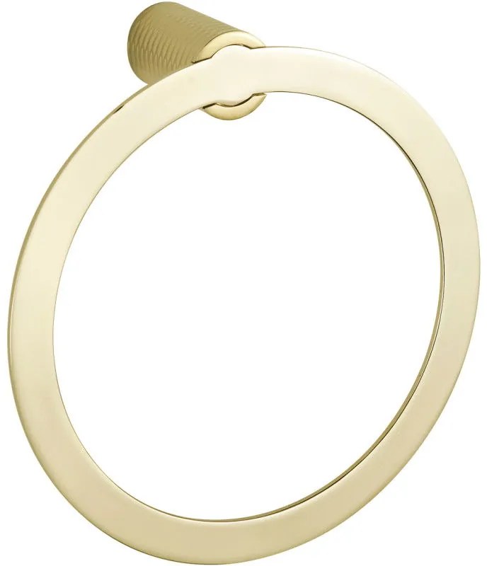 Mexen Base, prsteňový držiak na uteráky, zlatá lesklá, 7088232-50