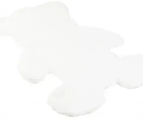 Koberček RABBIT FUR TEDDY BEAR biely