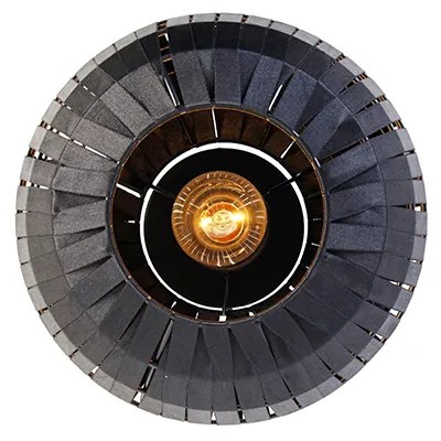 Moderné stropné svietidlo čierne 26 cm - Zoë