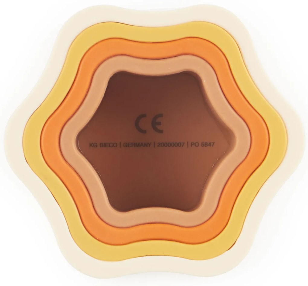 Bieco - Silikónová stohovacia kvetina - Chocolate Bliss