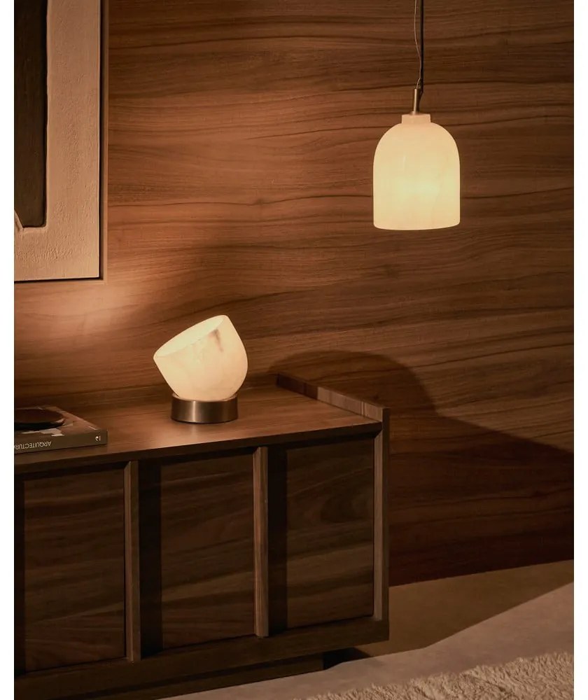 Závesné svietidlo slonovinové ø 15 cm Shenli – Kave Home