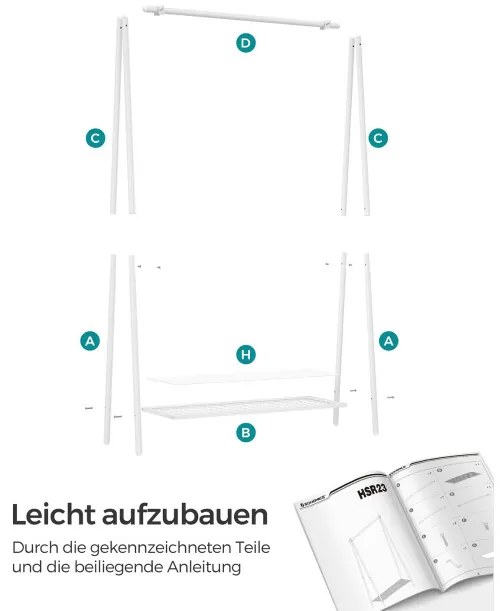 Závesný stojan s policou HSR023W01