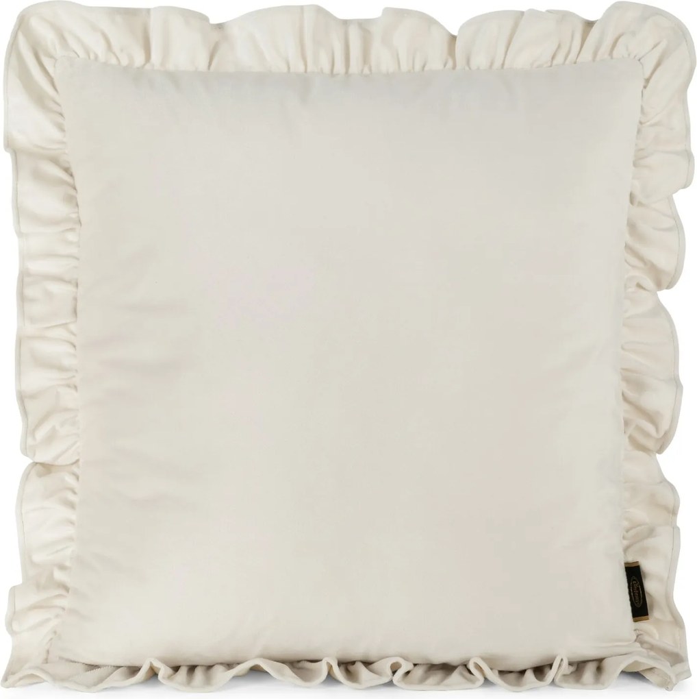 DEKORAČNÁ OBLIEČKA NA VANKÚŠ BRENDA 45X45 CM KRÉMOVÁ