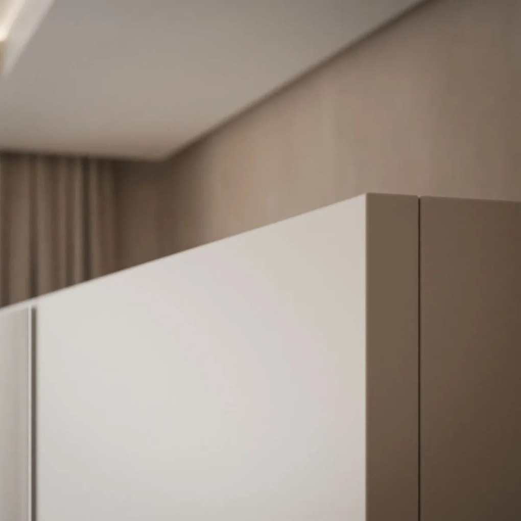 ŠATNÍKOVÁ SKRIŇA BLANCA 3D KAŠMÍR ZRKADLO 150 cm