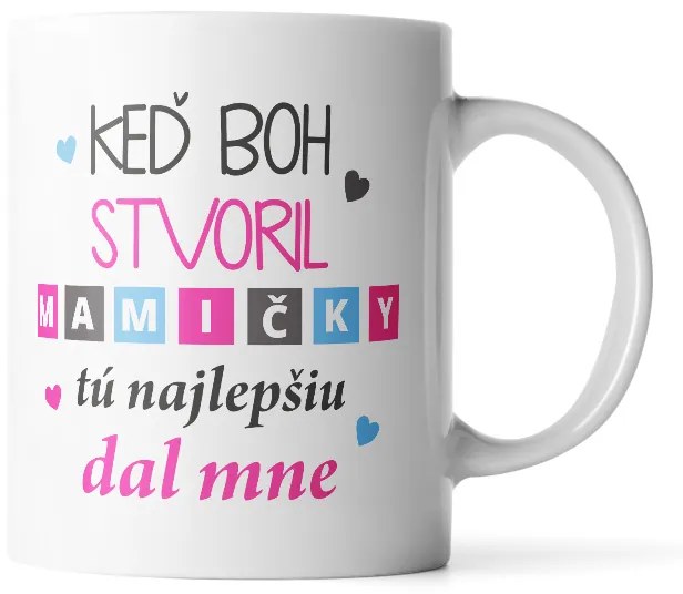 Sablio Hrnek Když Bůh stvořil maminky - 200 ml - espresso