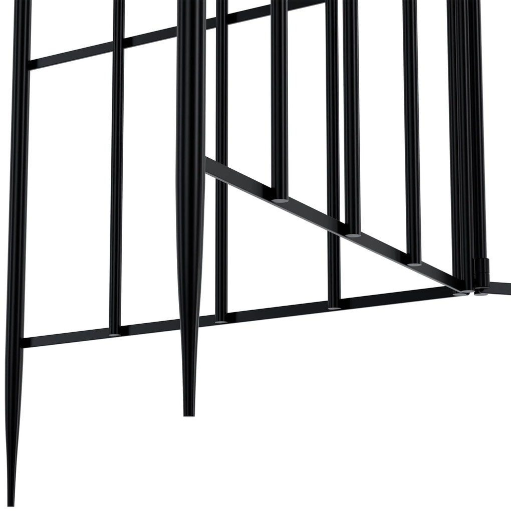 Mriežka na popínavé rastliny Flowton - čierna