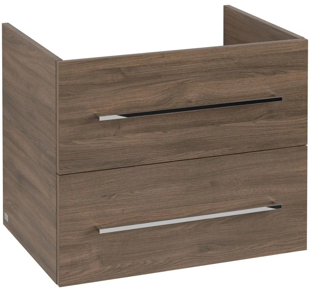 VILLEROY &amp; BOCH Avento závesná skrinka pod umývadlo, 2 zásuvky, 630 x 452 x 514 mm, Arizona Oak, A89000VH