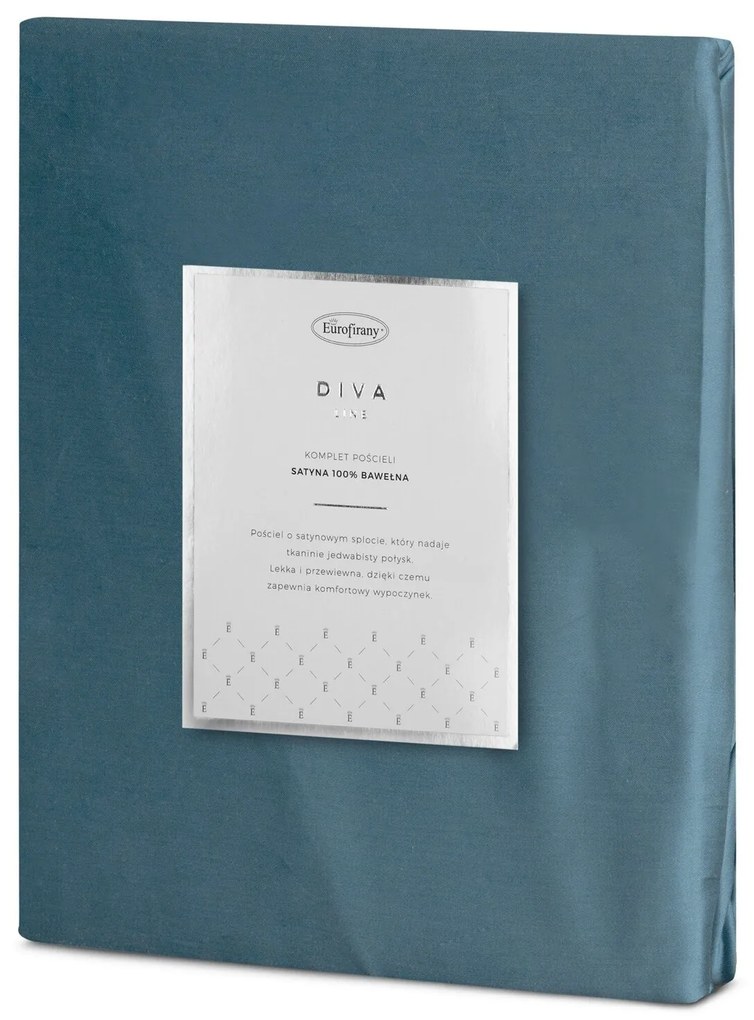 SATÉNOVÉ OBLIEČKY DINA 200X220 CM, 2KS 70X80 CM TYRKYSOVÉ