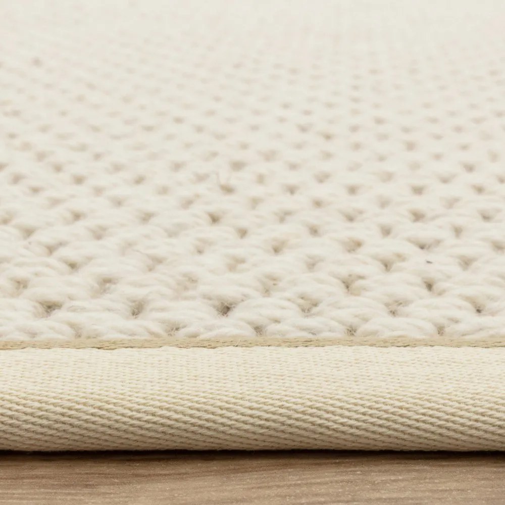 Krémový obojstranný/ručne tkaný koberec s prímesou vlny 160x240 cm Korra Double Loop – Asiatic Carpets