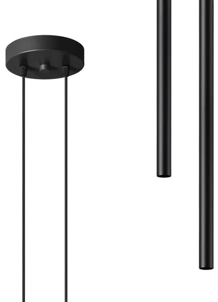 Sollux SL.1304 - Luster na lanku PASTELO 2xG9/8W/230V čierna