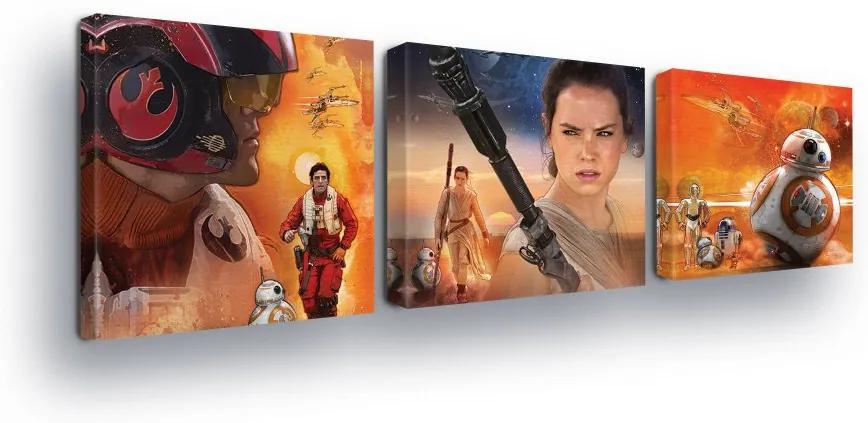 GLIX Obraz na plátne - Star Wars Trio Figurines II 3 x 25x25 cm