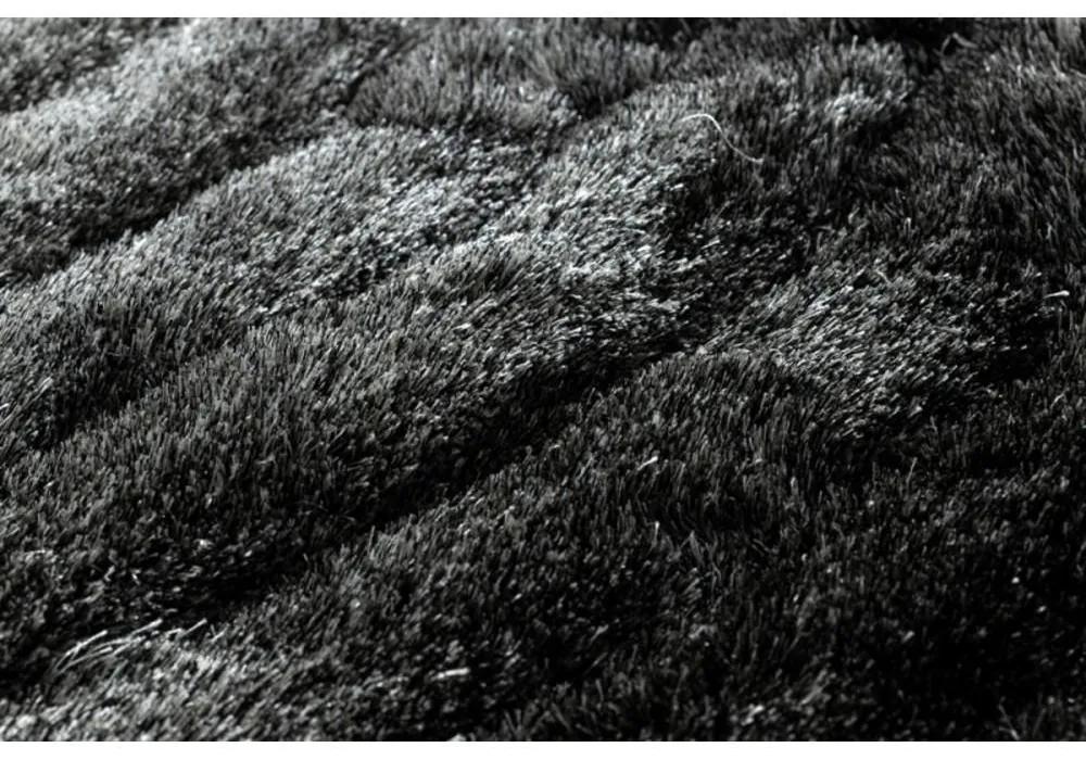 Luxusný kusový koberec shaggy Flimo sivý 80x150cm