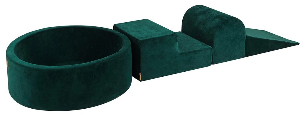 MeowBaby® bazénová zostava Velvet Dark green, 90x30 cm