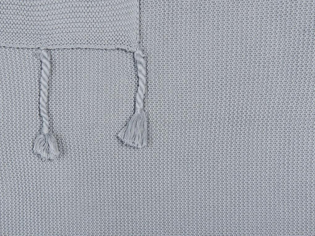 Bavlnená deka 125 x 150 cm svetlosivá NAZILLI Beliani