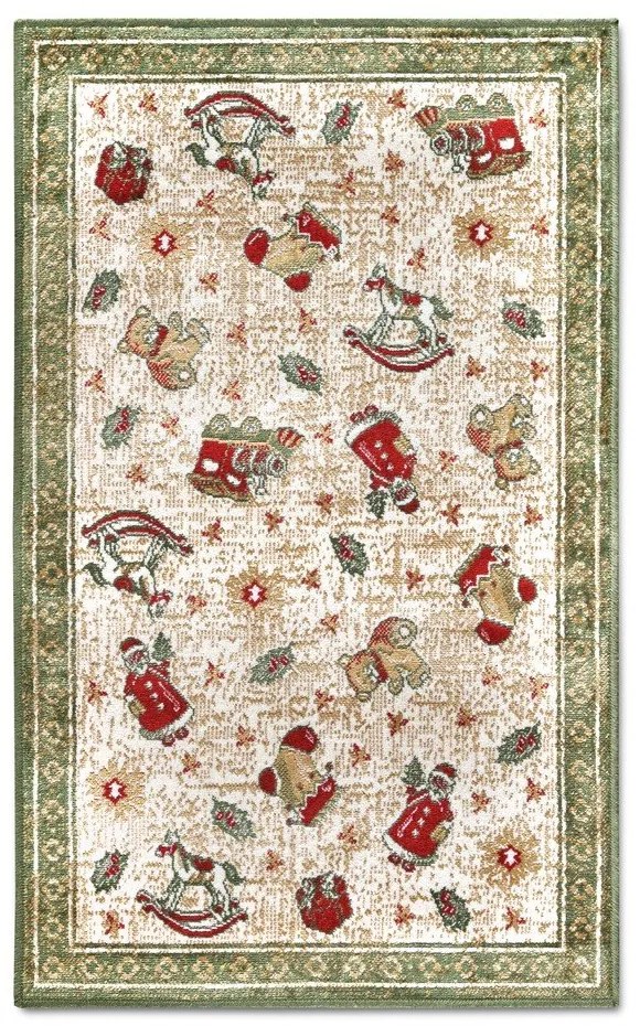 Zelený koberec s vianočným motívom s prímesou bavlny 50x80 cm Toy's Delight Green Christmas – Villeroy&amp;Boch