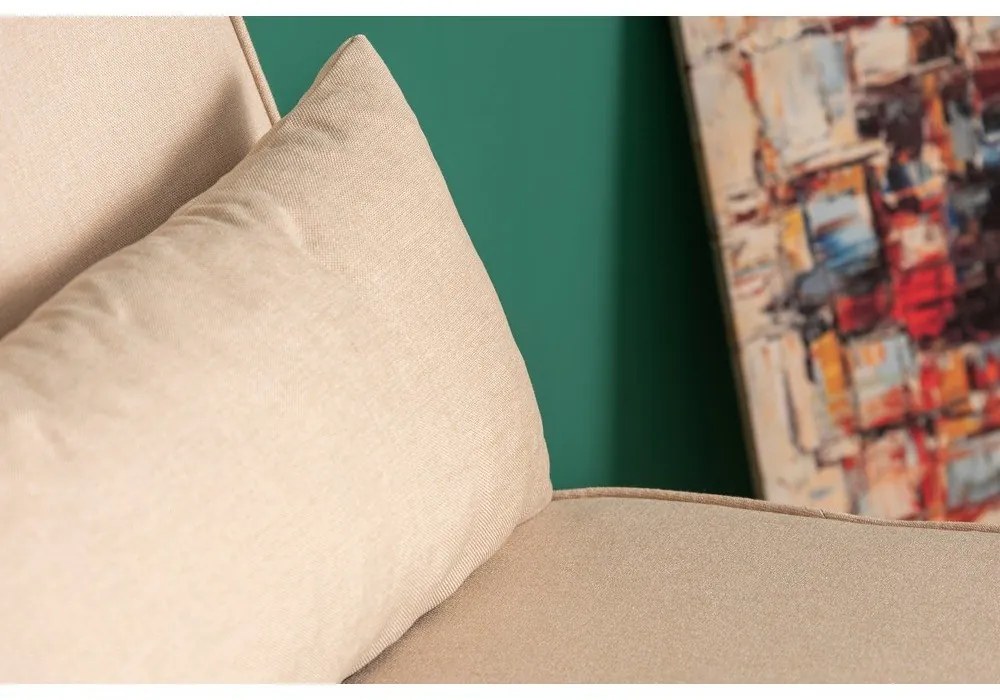 Krémové kreslo Folde – Artie