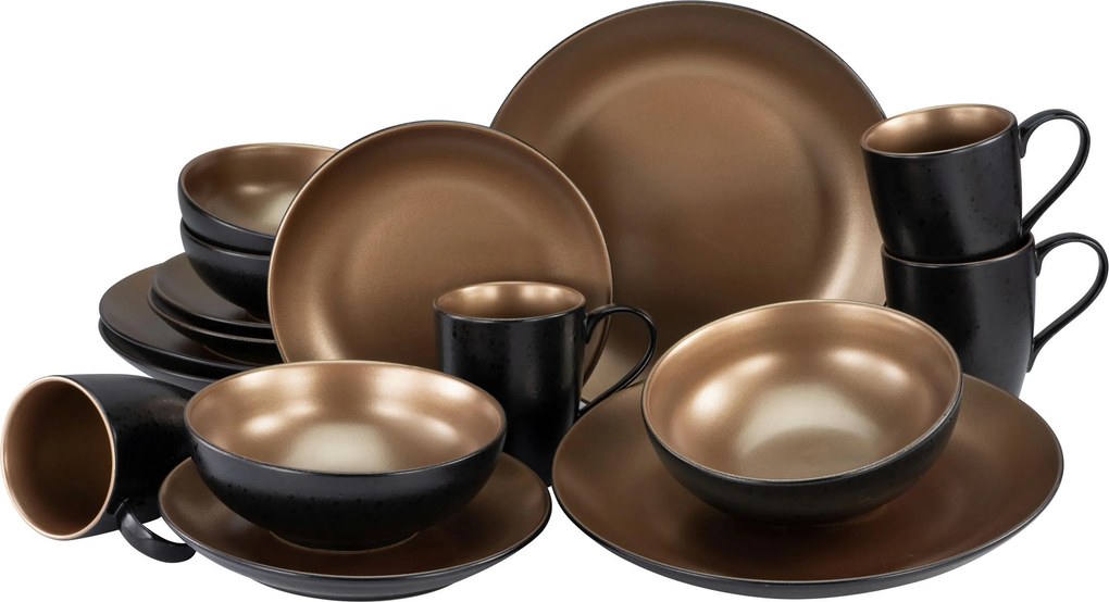 XXXLutz KOMBINOVANÝ SERVIS Glamour Gold 16-dielne Creatable - Online Only bytové doplnky - 007768048701