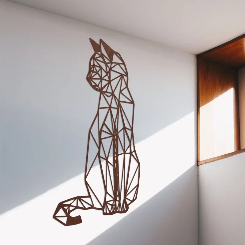 Geometrická dekorácia na stenu mačka I SENTOP PR0226