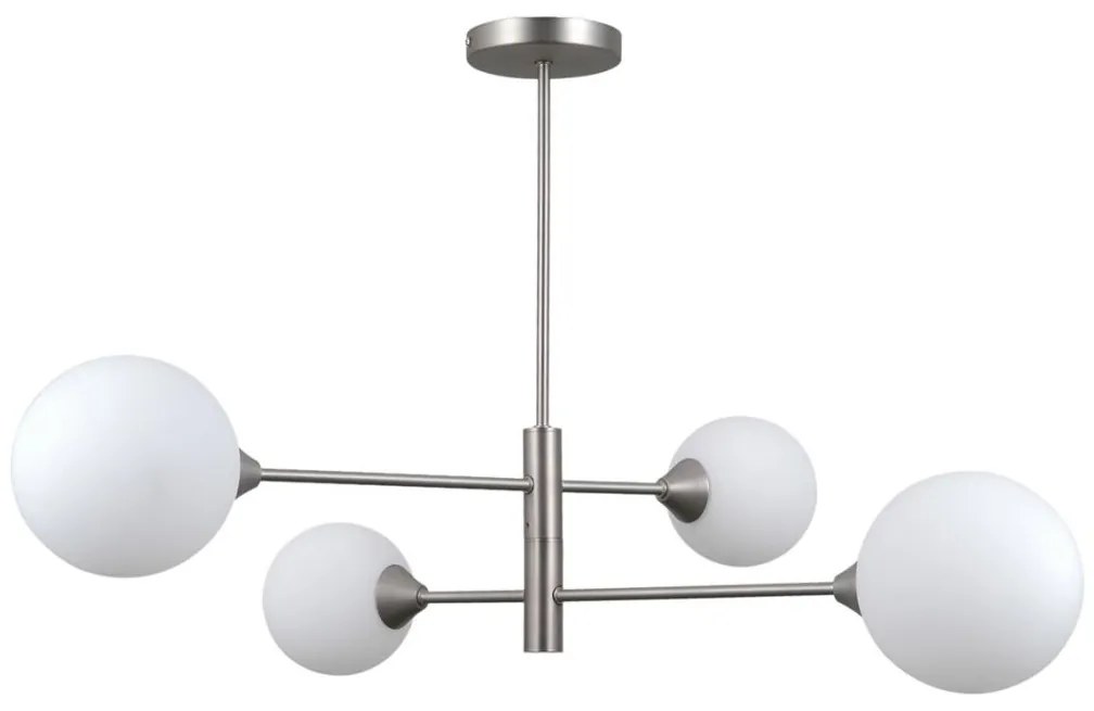 ITALUX PND-55342-4-SN - Luster na tyči EVORA 4xG9/5W/230V nikel