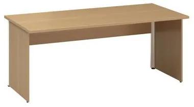 Kancelársky stôl Alfa 100, 180 x 80 x 73,5 cm, rovné vyhotovenie, dezén buk