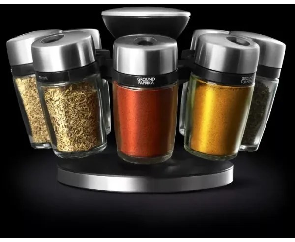 Cole&Mason - Otočný stojan s koreničkami MASTER 9 ks