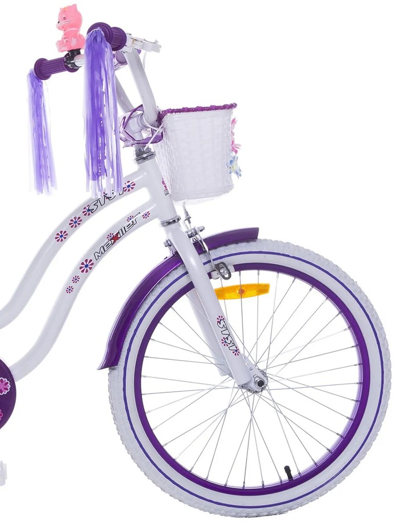 Mexller Detský bicykel Sisi Bielo-fialový 20" 2023