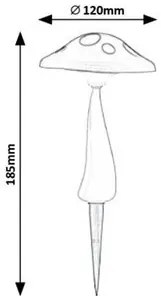 Rabalux FUNGHETTO LED solárna lampa 7877
