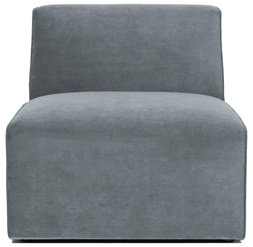 Sivý menčestrový modul pohovky (stredový diel) Sting – Scandic