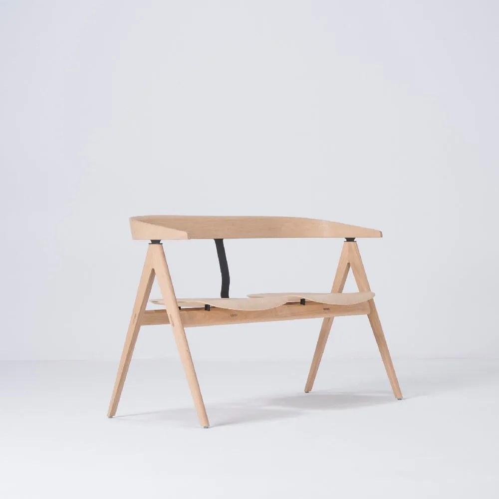 Prírodná lavica z dubového dreva Gazzda Ava