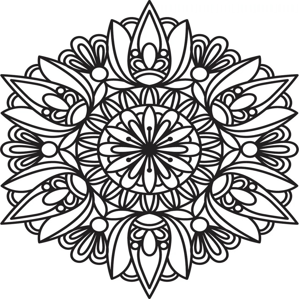 SENTOP | Mandala na stenu | Luxusná nástenná dekorácia do interiéru |SENTOP PR0254 HEU+