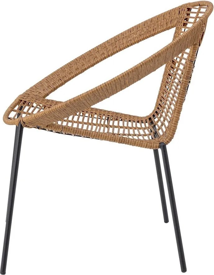 Záhradná lounge súprava z umelého ratanu v prírodnej farbe pre 2 osoby Dudine – Bloomingville