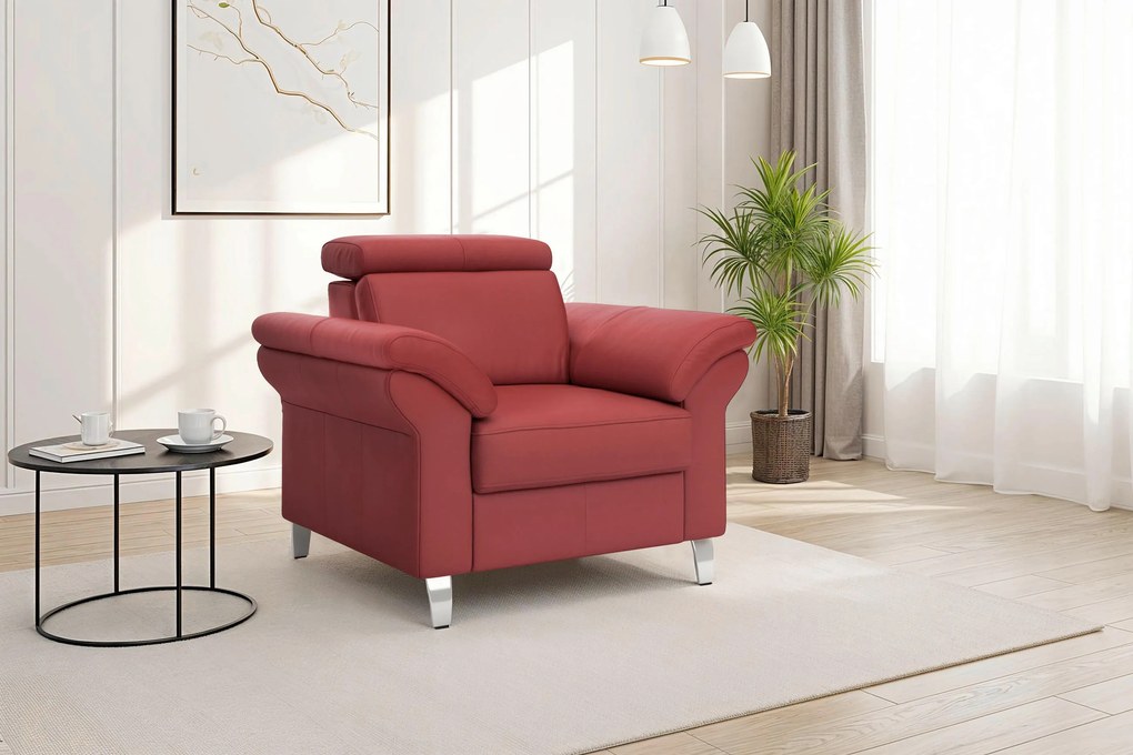 XXXLutz KRESLO, koža, červená Sit & More - Online Only obývacie izby - 00014404093K
