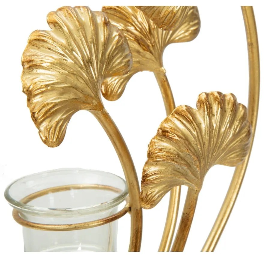 Svietnik v zlatej farbe Mauro Ferretti Iris